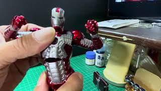 窮撚玩具開箱：最新ZD Toys Iron Man Mark V 中動玩具 Iron man mark 5開盒