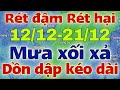 Dự báo thời tiết mới nhất ngày mai 12/12/2024 | dự báo bão mới nhất | thời tiết 3 ngày tới