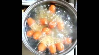 宇宙人パスタを茹でるだけの動画　#shorts #料理 #麺 #宇宙人パスタ