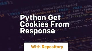 python get cookies from response