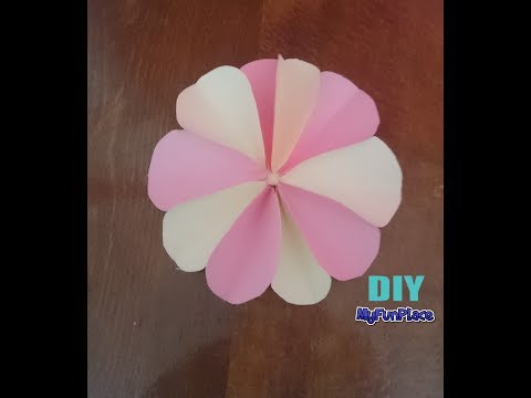 How To Make A Paper Flower - DIY - Paper Craft How To Make A Paper Flower - DIY - Paper Craft