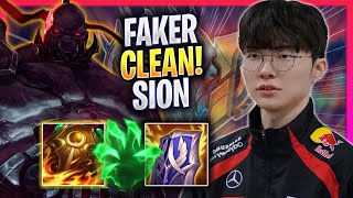 FAKER IS SUPER CLEAN WITH SION MID! - T1 Faker Plays Sion MID vs Sylas! | Season 2024