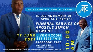 Funeral Service of Apostle S Hemeni