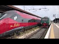 express trains eurocity and freight trains at verona porta nuova station