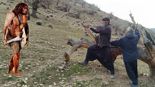 Wild man attack and goat hunting.Mojtaba and Gul Mohammad's efforts against the monster