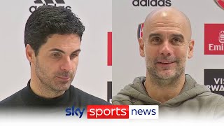 Mikel Arteta and Pep Guardiola react to Manchester City's win over Arsenal