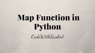 Map Function | Python Tutorials In Urdu/Hindi