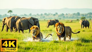 4K African Animals: Kilimanjaro National Park - Scenic Wildlife Film With Calming Music