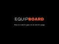 Submitting to Equipboard