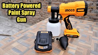 cordless spray gun||paint spray gun||tools reviewer||paint sprayer||ingco tools||paint machine