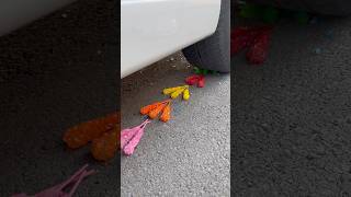 Crushing car vs Crunchy, soft Things  #Experiment#asmr#satisfying#crushing