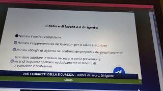 QUIZ SULLA SICUREZZA MODULO 8 : IL TEST FINALE