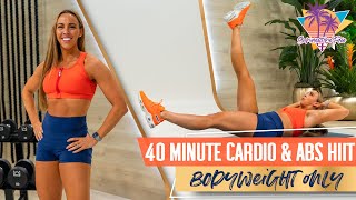 Bodyweight Cardio and Abs HIIT Workout *NO EQUIPMENT | ALL FITNESS LEVELS* STF - Day 10