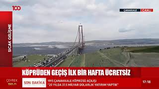 1915 Çanakkale Köprüsü'nün Geçiş Fiyatı Belli Oldu - Cumhurbaşkanı Erdoğan Açıkladı