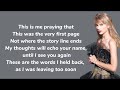 Taylor Swift - Enchanted (Lyrics)