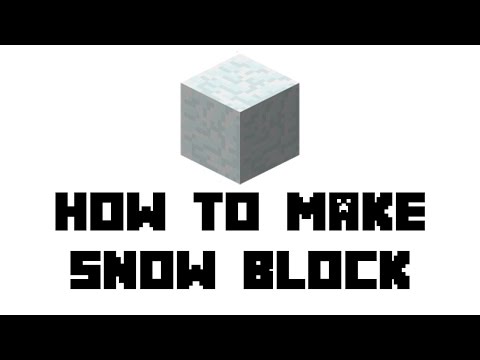 Minecraft Survival: How to Make Snow Block Minecraft Survival: How to Make Snow Block