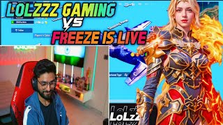 LolzZz Gaming vs Freeze is Live Event Fight !😈 #bgmi