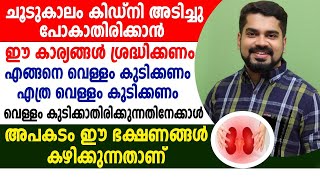 ചൂടുകാലം കിഡിനി അടിച്ചു പോവാതിരിക്കാൻ ഈ കാര്യങ്ങൾ ശ്രദ്ധിക്കണം എങ്ങനെ വെള്ളം കുടിക്കണം