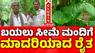 Farmer Grows Betel Leaf In Barren Land, Emerges As A Role Model: ಬಂಜರು ಭೂಮಿಯಲ್ಲಿ ವೀಳ್ಯದೆಲೆ ಬೆಳೆದ ರೈತ