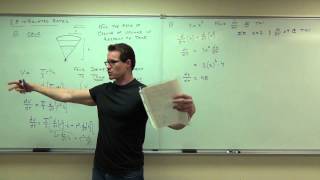 Calculus 1 Lecture 2.8:  Related Rates