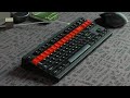 F1-8X 722 w/. hyperglide blacks on Alu V1.1, GMK wob+ red alert | typing test | ASMR