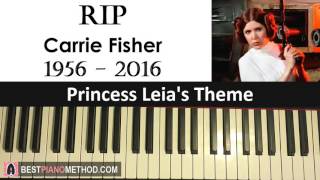 Star Wars - Princess Leia's Theme [RIP Carrie Fisher] (Piano Cover by Amosdoll)