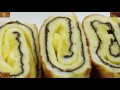 seaweed rolled omelette 紫菜煎蛋卷