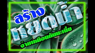 สอนวิธีการสร้างหยดน้ำบนใบไม้| Photoshop Tutoria |