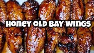 Baked HONEY OLD BAY wings