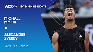 Michael Mmoh v Alexander Zverev Extended Highlights | Australian Open 2023 Second Round