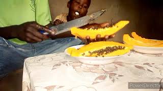 DORE UMUTI WOROSHYA IGIFU:menya akamaro k'imbuto z'ipapayi HOW TO PREPARE PAW PAW VERY EASY