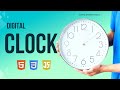 Build Digital Clock using HTML CSS & JavaScript | Hindi