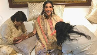 Sonam Kapoor's Mehandi  and Sangeet ceremony | Anand Ahuja | Bollywood Fever | Celebes
