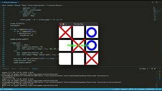 Tic-Tac-Toe Game implementation using pygame - Technohacks