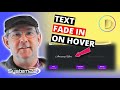Divi Theme Text Fade In On Hover 👍👍👍