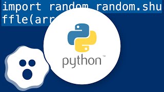 Shuffle an array with python, randomize array item order with python