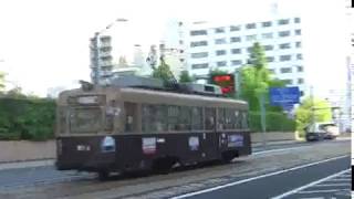 【路面電車動画】広島電鉄４０　つりかけの音　９００形　911