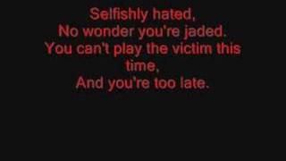 Evanescence: Call Me When You're Sober (lyrics)