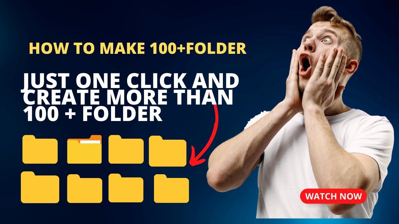 Just One Click And Create More Than 100 + Folder | How To Create ...