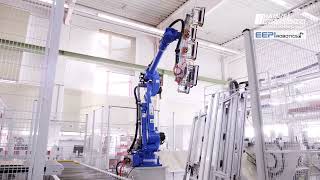 Robotic loading \u0026 unloading of CNC machine - EEPI Robotics