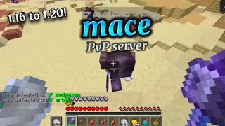 this cracked server has new mace PvP      (1.16 to 1.20)