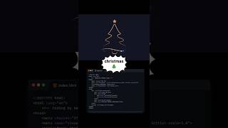 How to make Merry Christmas tree🎄 animation using #html #css and #javascript ! 🎄