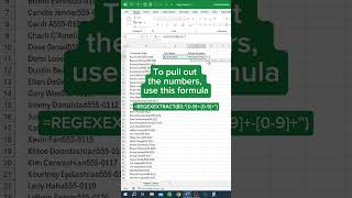 *NEW* Regex Extract Function in Excel 🎉 #excel #exceltips #corporate #accounting #finance