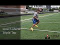 line lateral triple tap