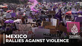 International women's day: Thousands rally to demand change in Mexico