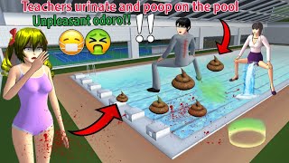 سر المعلمين!! WHY 😰 Teachers Made the Pool So Smelly and Super Dirty?! 😱 SAKURA SCHOOL SIMULATOR