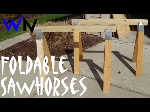How to Make Simple Folding Sawhorses How to Make Simple Folding Sawhorses