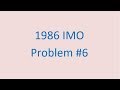 1986 IMO Problem #6