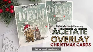 Acetate Overlay Christmas Cards (Colorado Craft Company)