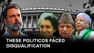 Rahul Gandhi Disqualification: 10 other political leaders who were disqualified as MPs in the past